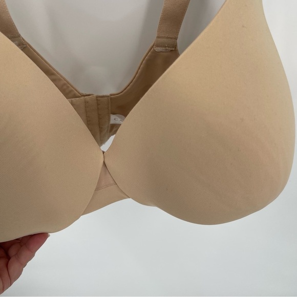 Cacique Women Bra Size 42F Tan Lightly Lined Full Coverage Underwire Adjustable - Picture 3 of 8